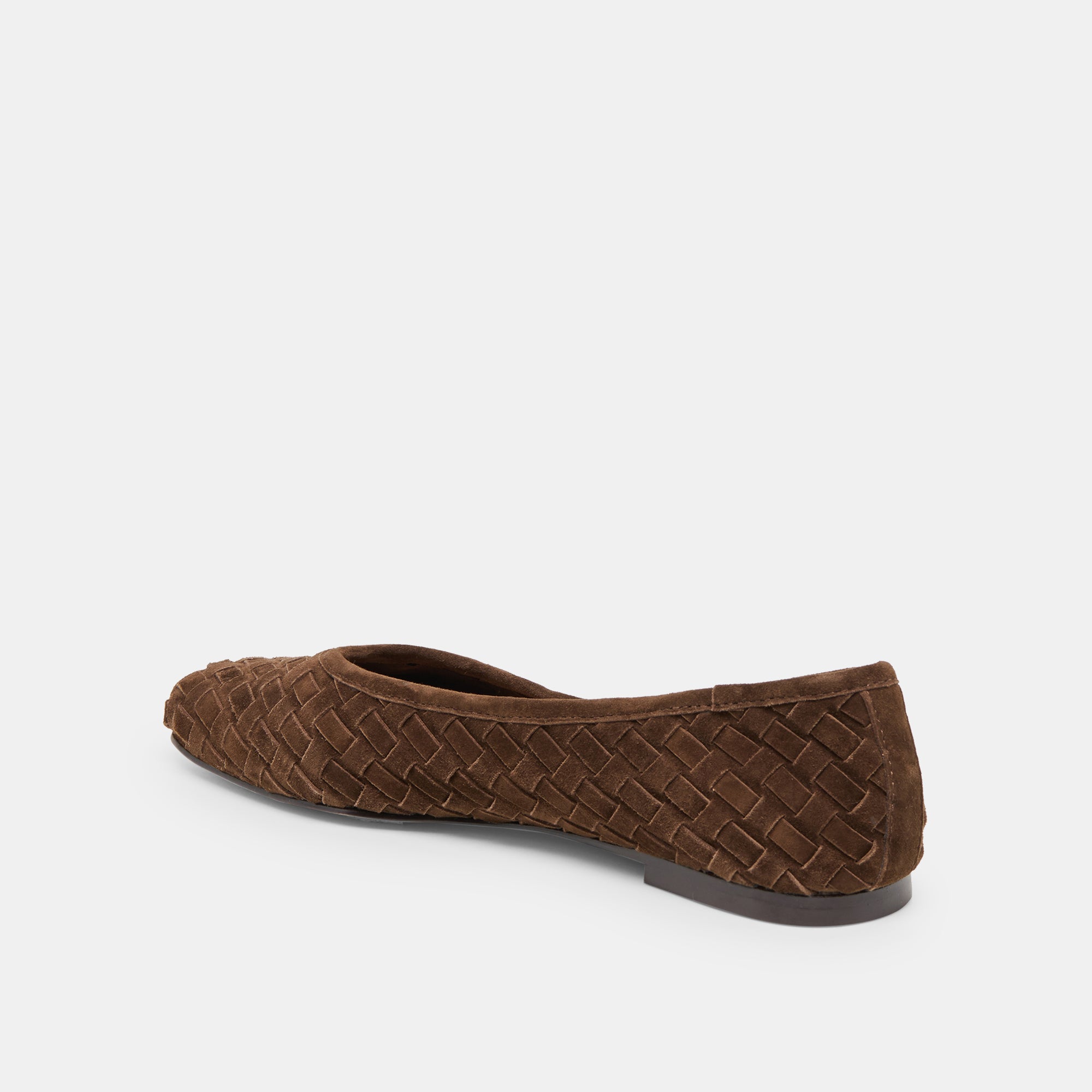 KOY BALLET FLATS DK BROWN SUEDE