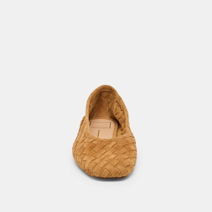 KOY BALLET FLATS TAN SUEDE