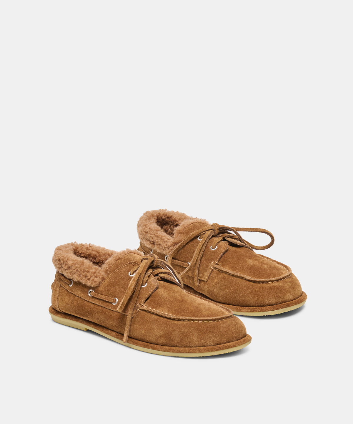 LAUNA FLATS BROWN SUEDE - view 2