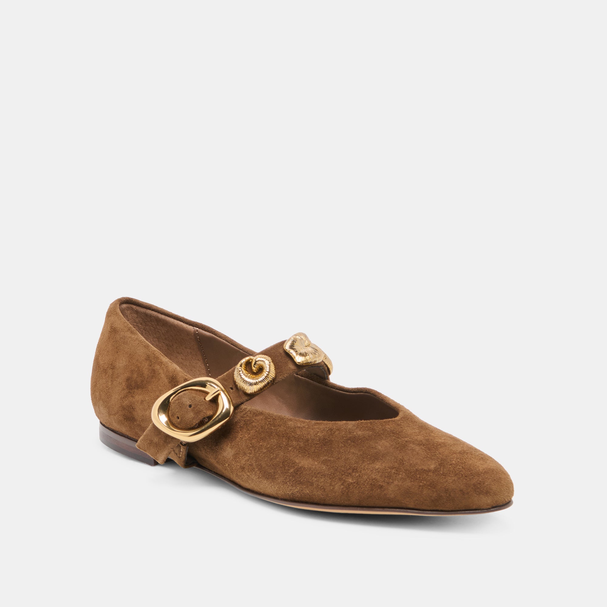LOREE BALLET FLATS CHESTNUT SUEDE - view 2