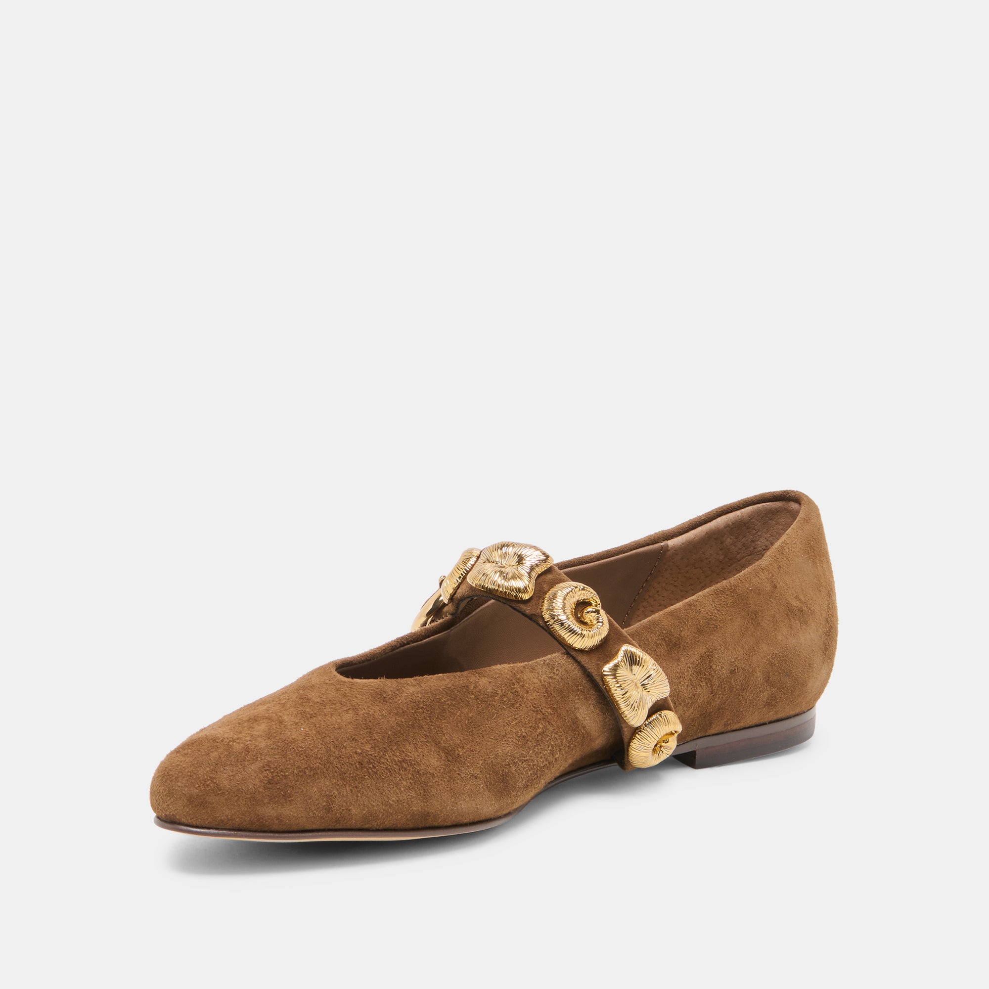 LOREE BALLET FLATS CHESTNUT SUEDE - view 4