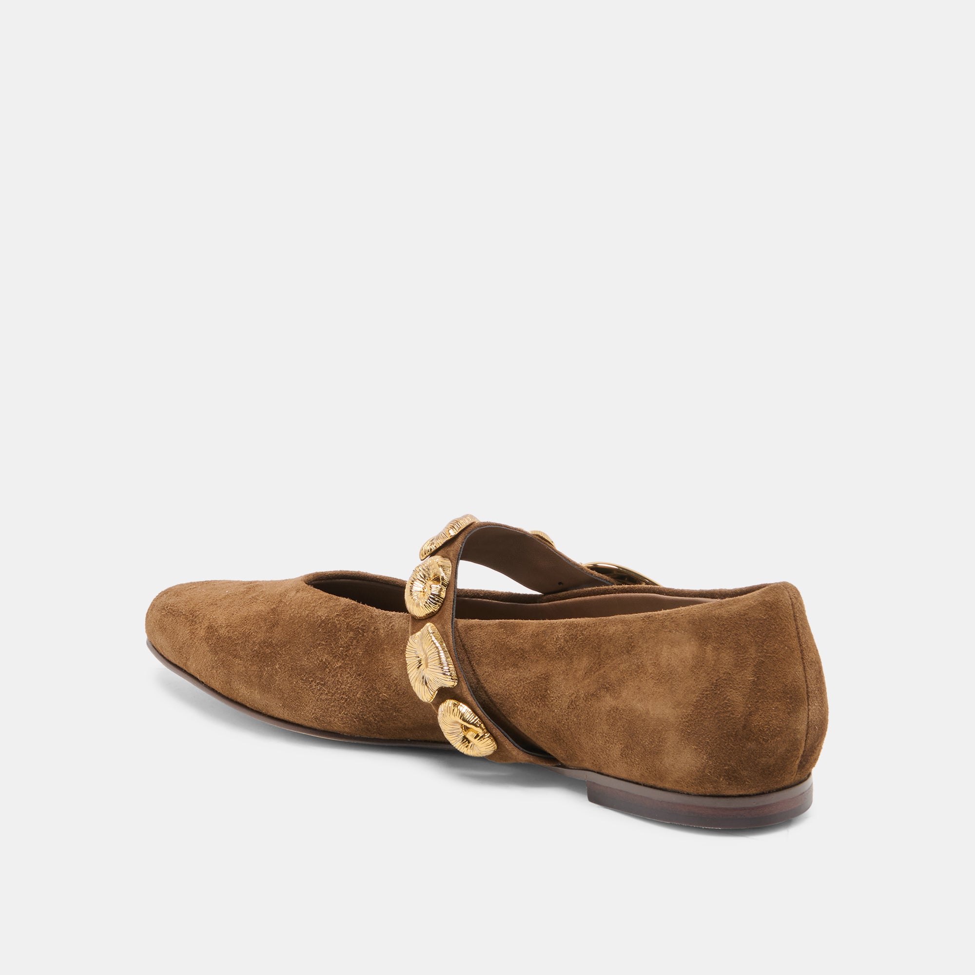 LOREE BALLET FLATS CHESTNUT SUEDE - view 5