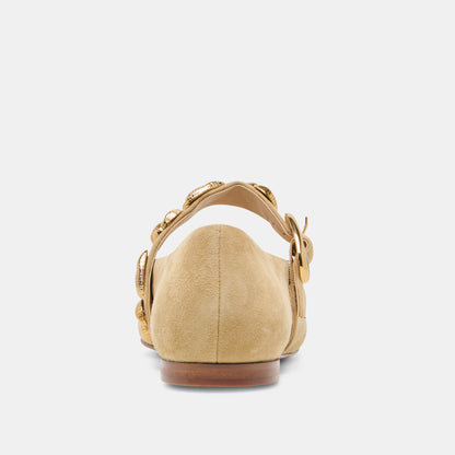 LOREE BALLET FLATS DESERT TAUPE SUEDE
