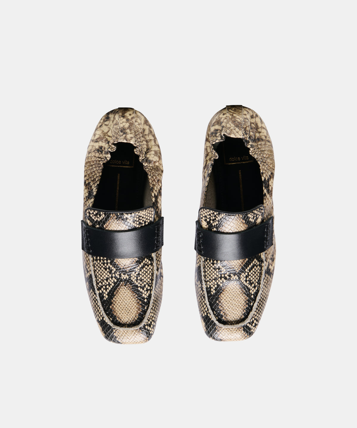 LYNEE LOAFERS SNAKE PRINT EMBOSSED LEATHER - view 3