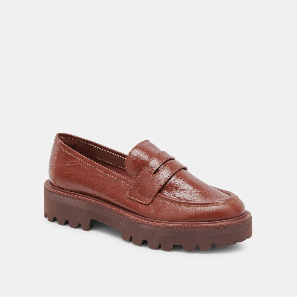 MALILA LOAFERS BROWN CRINKLE PATENT - image 2