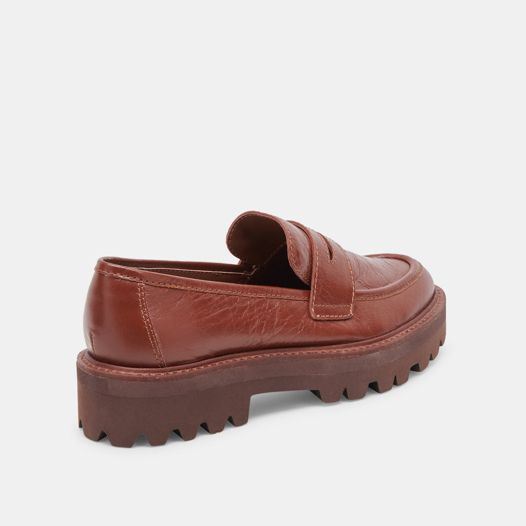 MALILA LOAFERS BROWN CRINKLE PATENT - image 3