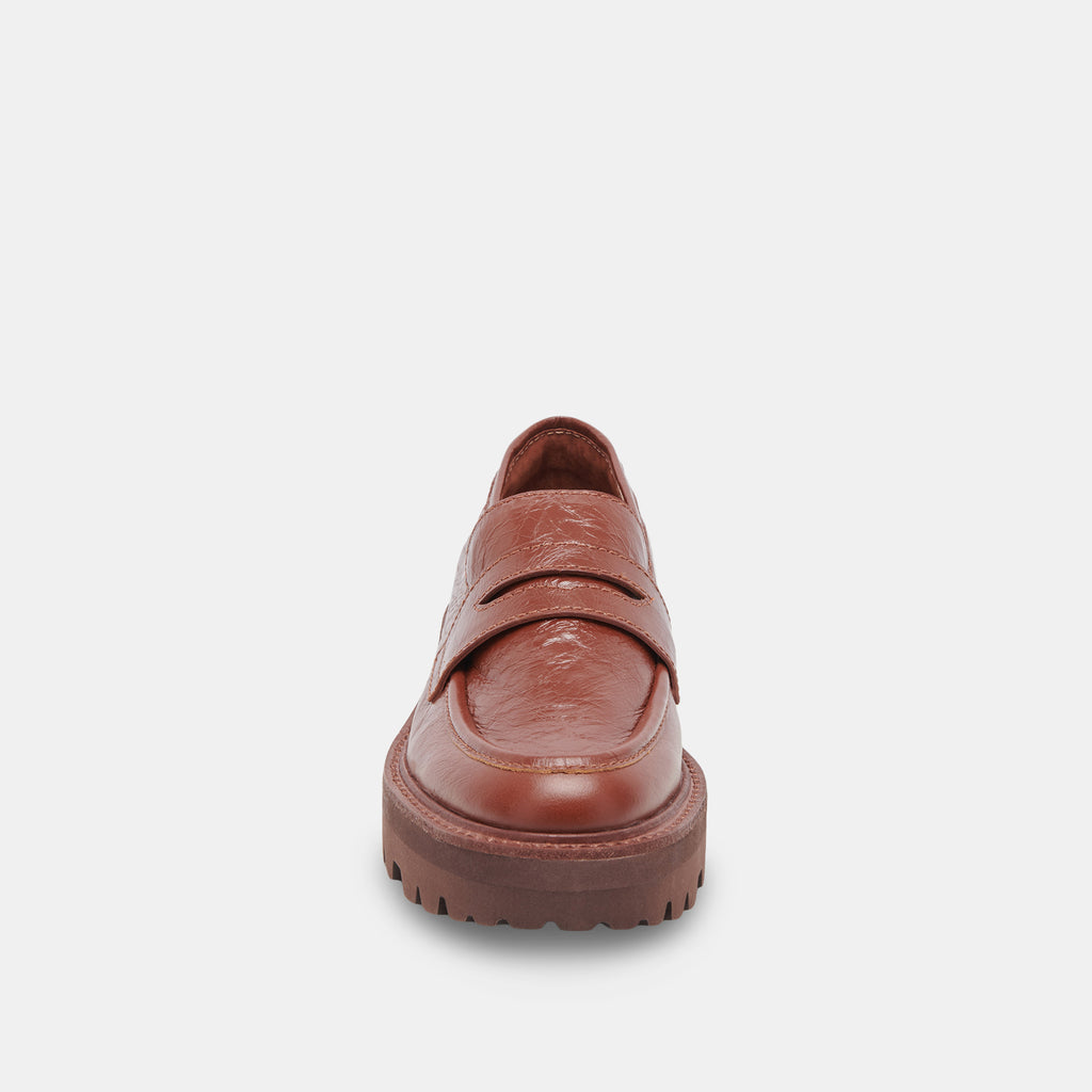 MALILA LOAFERS BROWN CRINKLE PATENT - image 6
