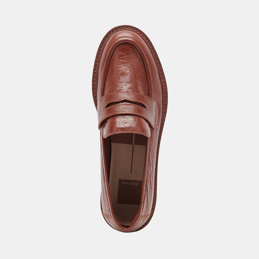 MALILA LOAFERS BROWN CRINKLE PATENT - image 8