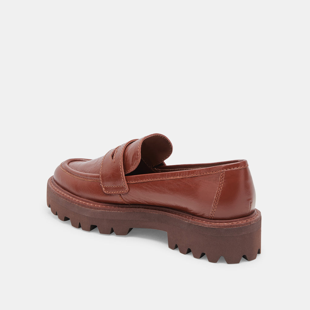 MALILA LOAFERS BROWN CRINKLE PATENT - image 5