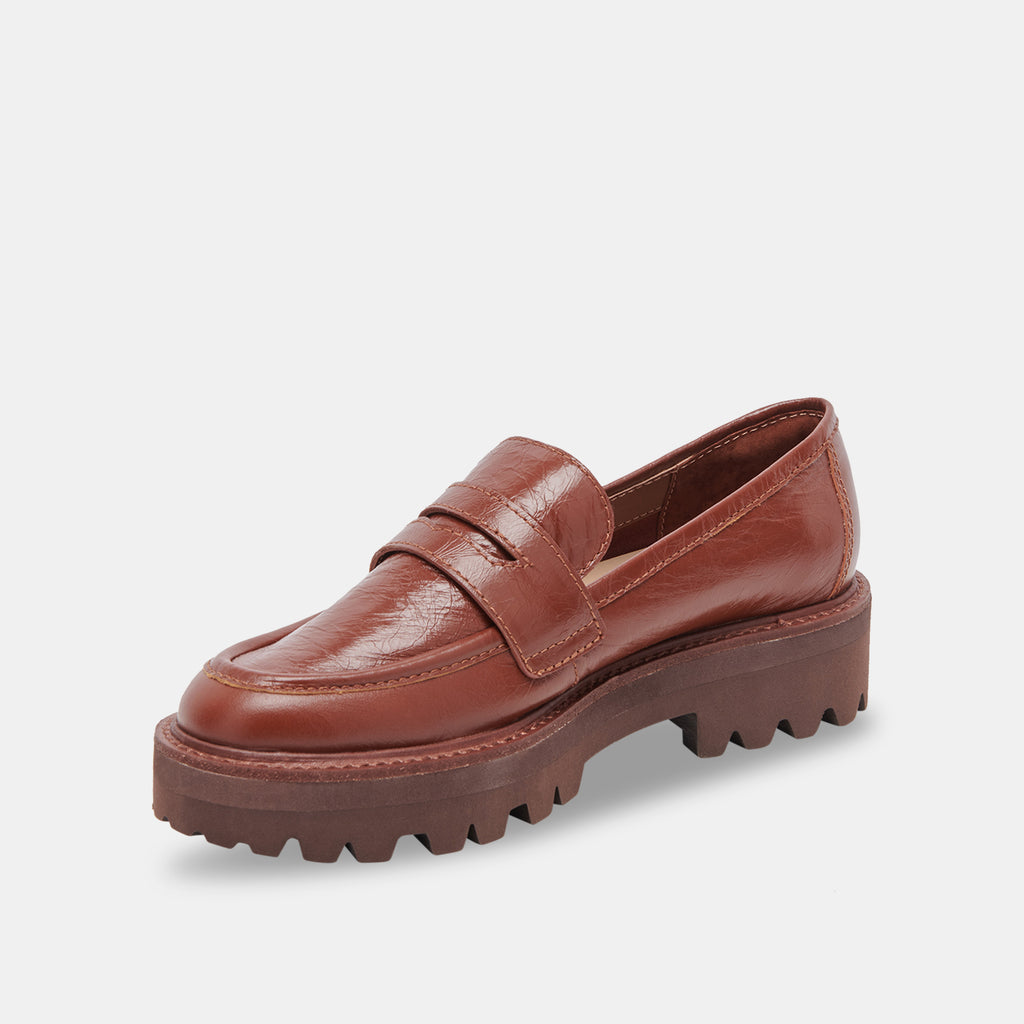 MALILA LOAFERS BROWN CRINKLE PATENT - image 4