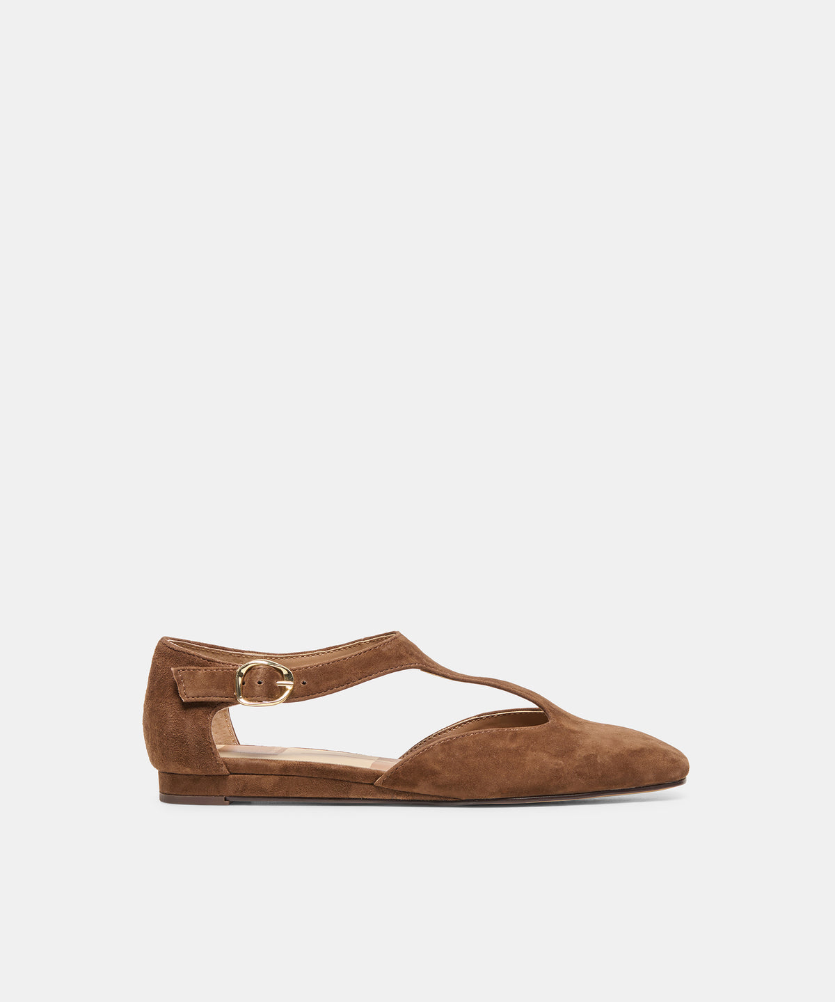 MARCY FLATS COCOA SUEDE