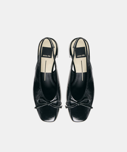 MARIEN MID HEELS BLACK LEATHER