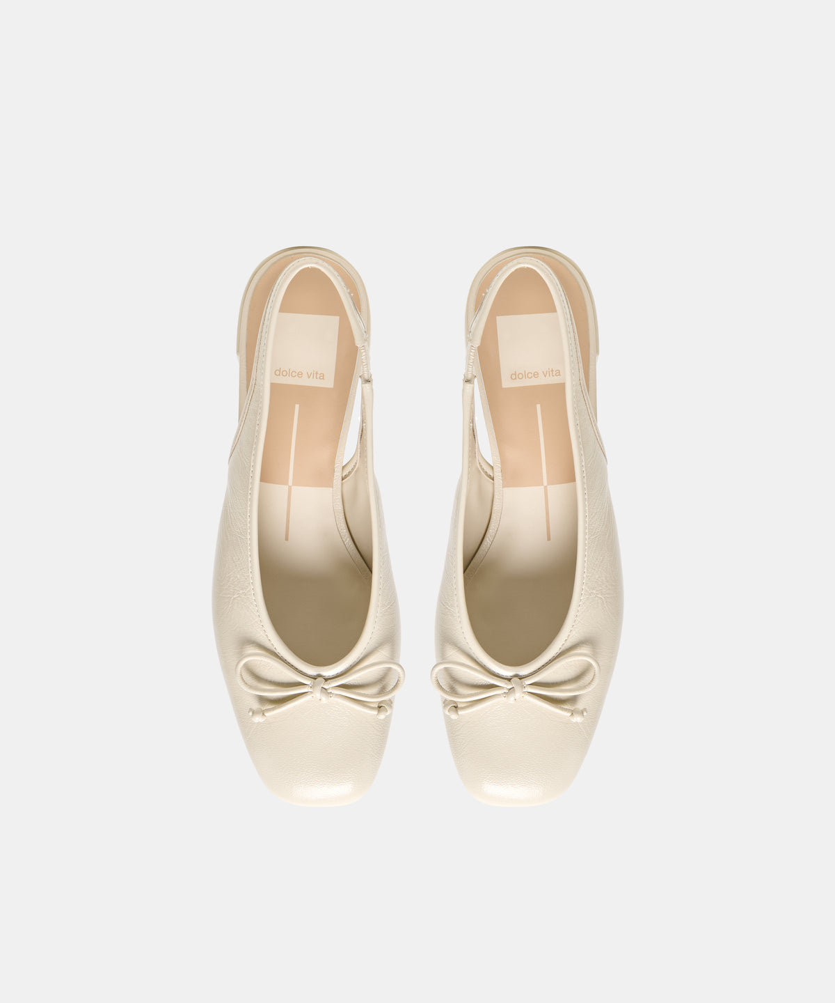 MARIEN MID HEELS IVORY LEATHER - view 3