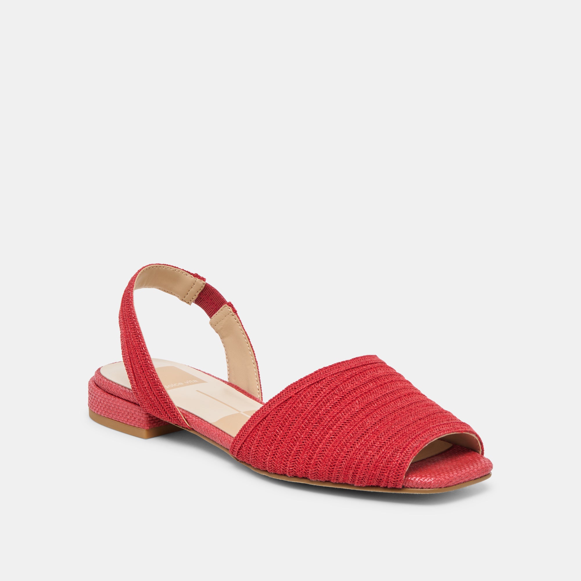MARZY SANDALS RED RAFFIA - view 2
