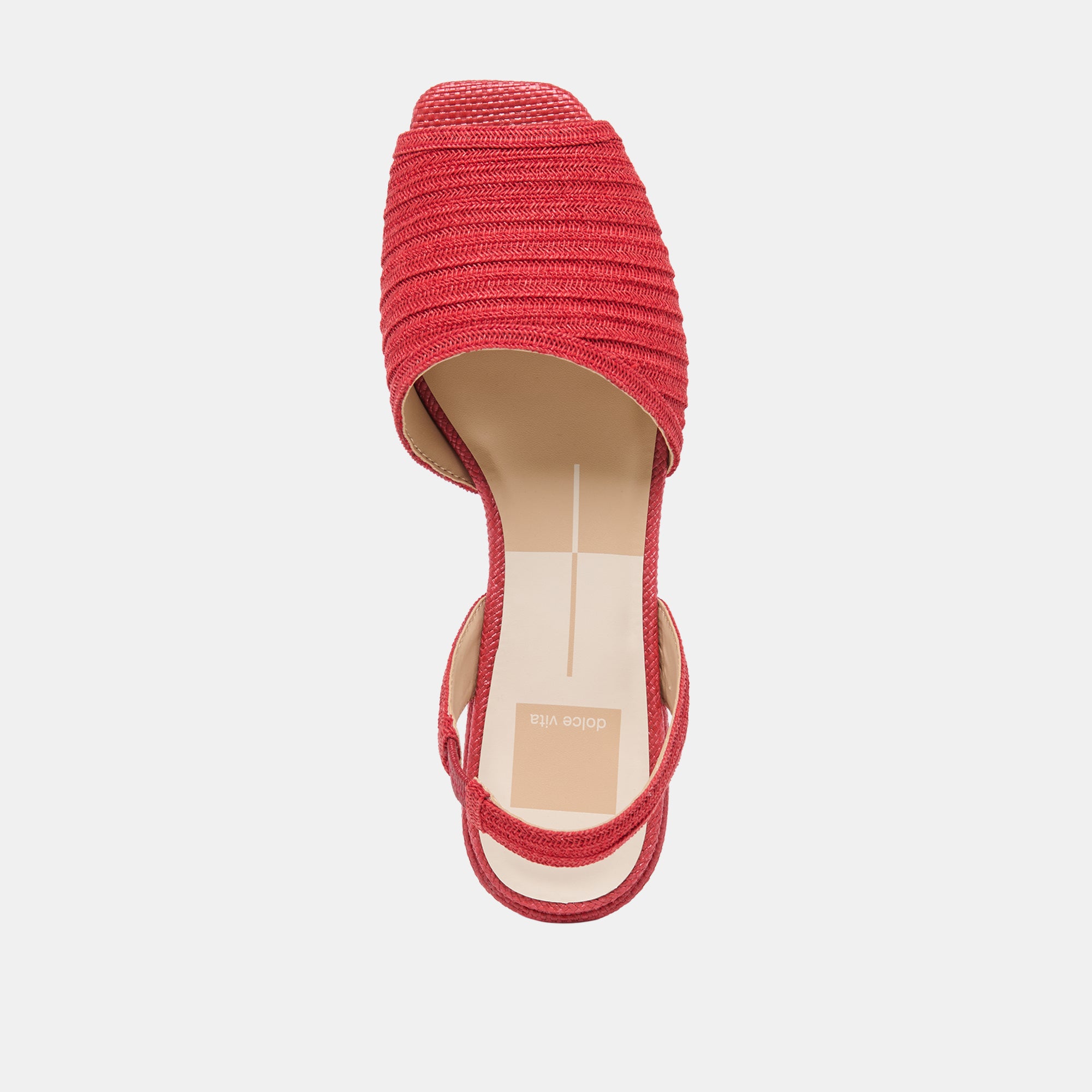 MARZY SANDALS RED RAFFIA - view 8