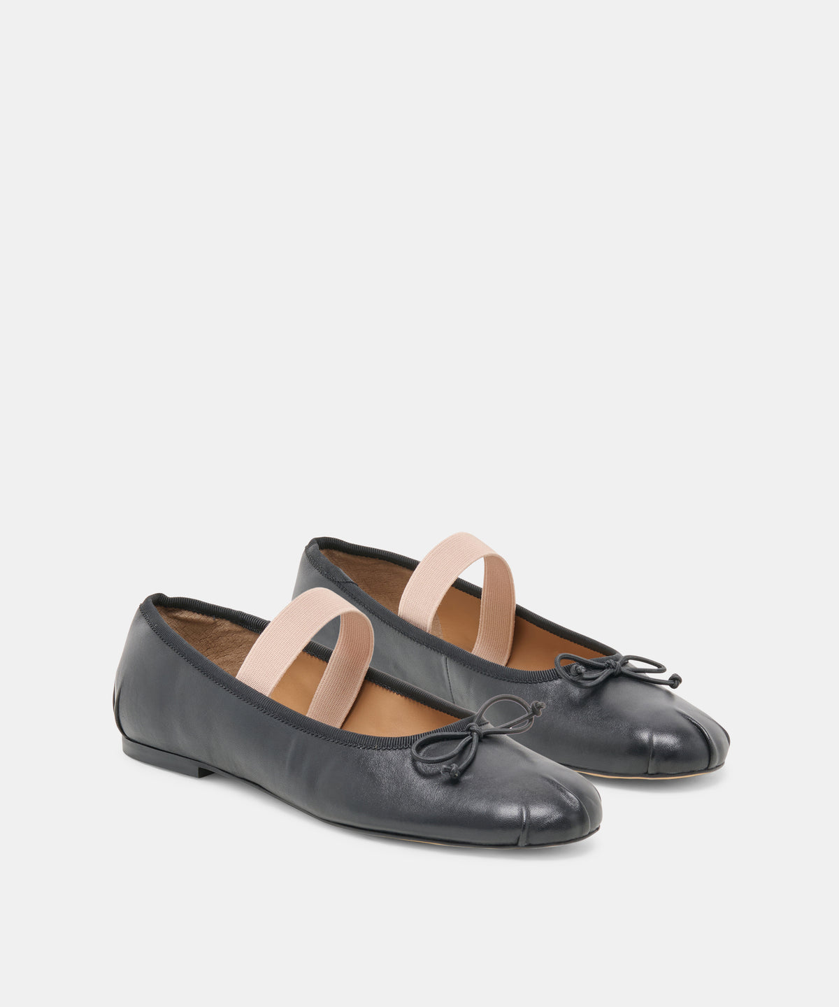 MAYVIS BALLET FLATS BLACK LEATHER - view 2