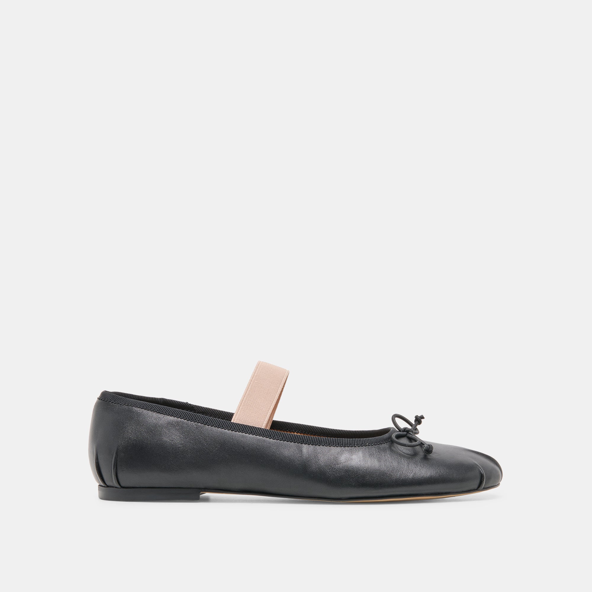 MAYVIS BALLET FLATS BLACK LEATHER