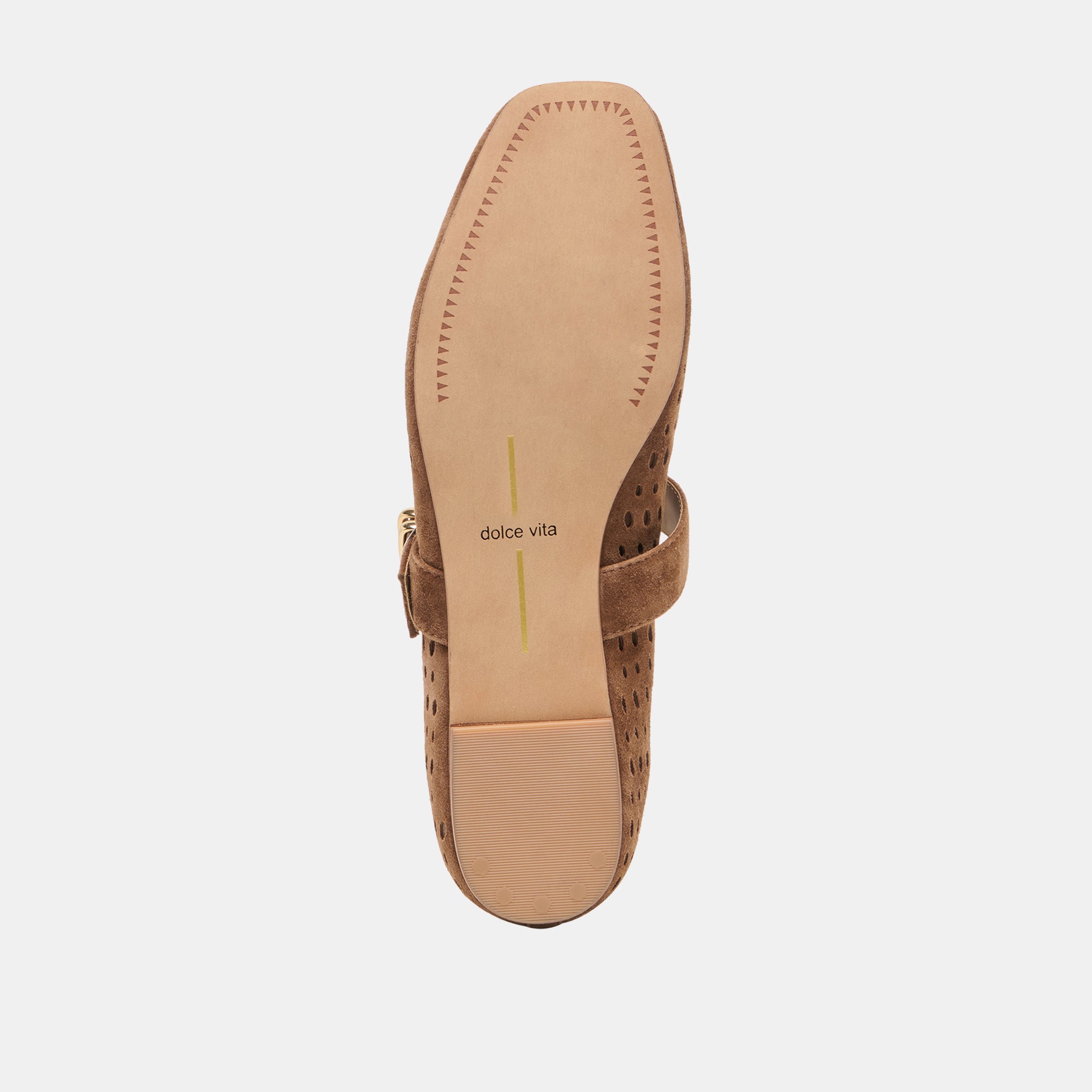 MIKELA BALLET FLATS COCOA PERFORATED SUEDE - view 9