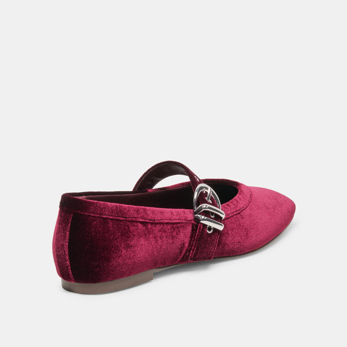 MIKEL VELVET BALLET FLATS BORDEAUX VELVET - view 3