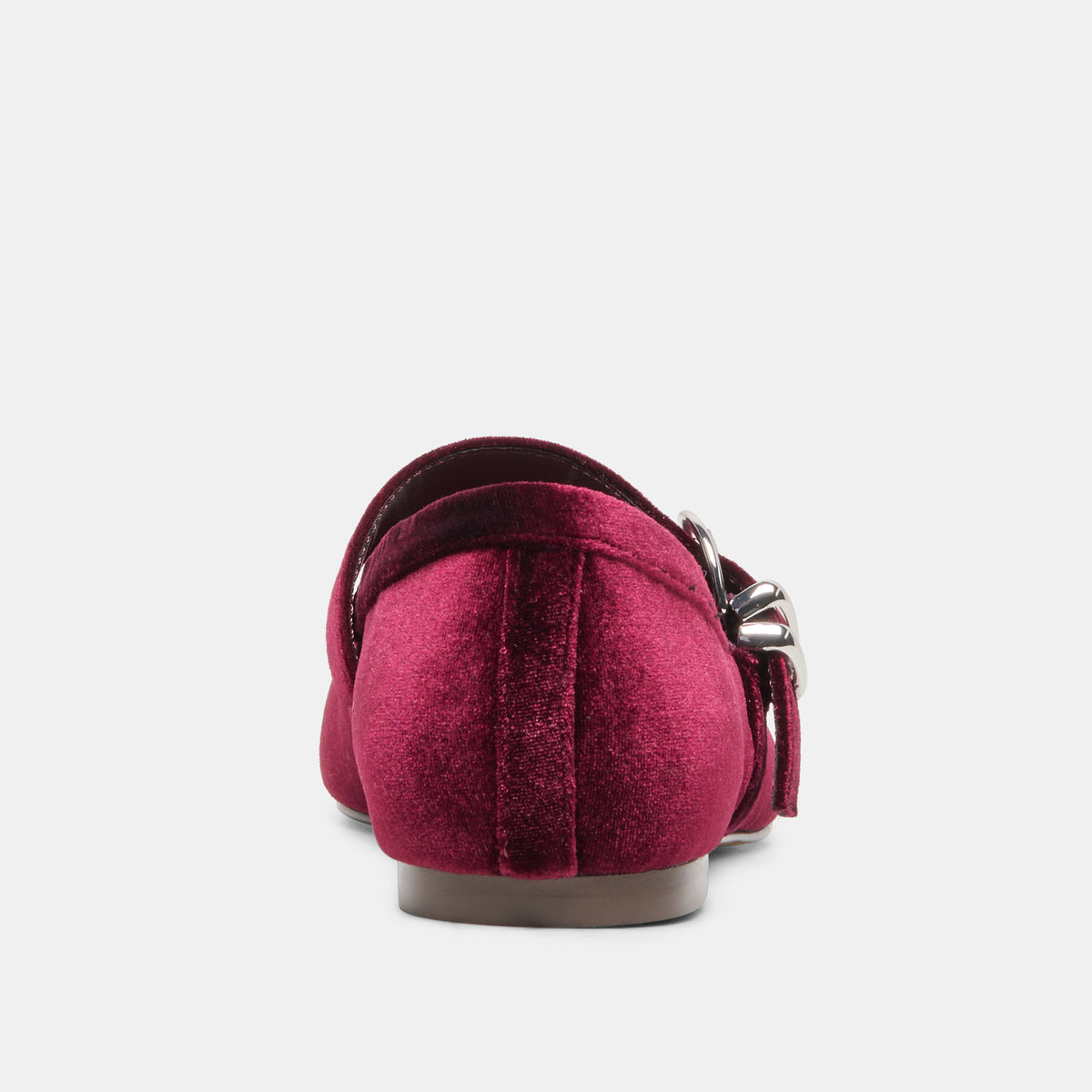 MIKEL VELVET BALLET FLATS BORDEAUX VELVET - view 7