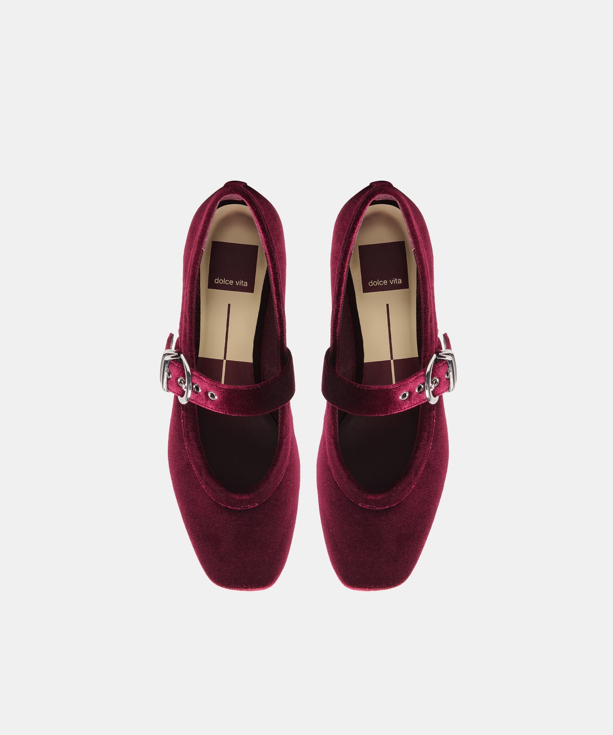 MIKEL VELVET BALLET FLATS BORDEAUX VELVET - view 3