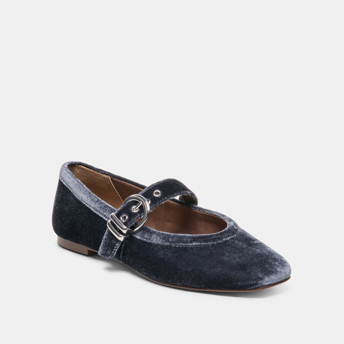 MIKEL VELVET BALLET FLATS NAVY VELVET - view 2