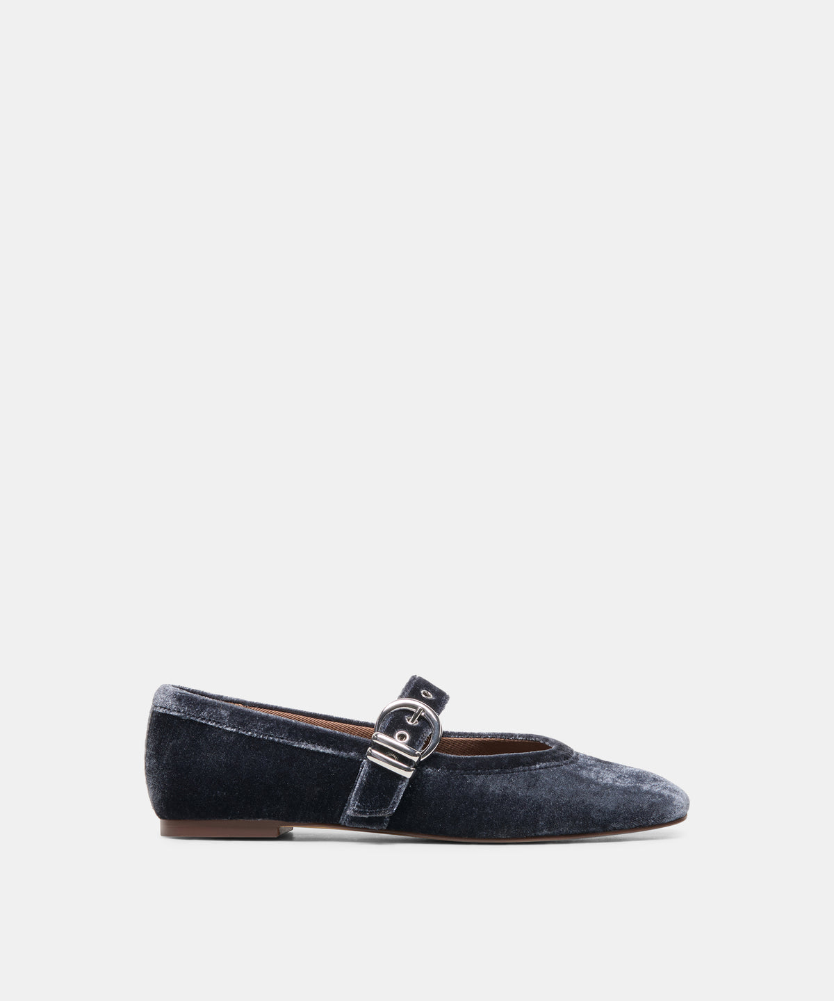 MIKEL Navy Velvet Mary-Jane Ballet Flats | Dolce Vita