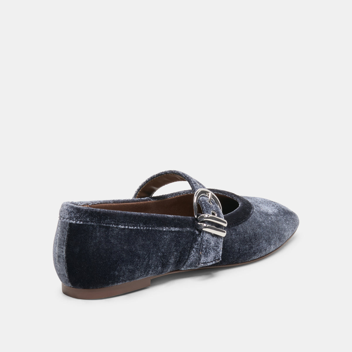 MIKEL VELVET BALLET FLATS NAVY VELVET - view 3