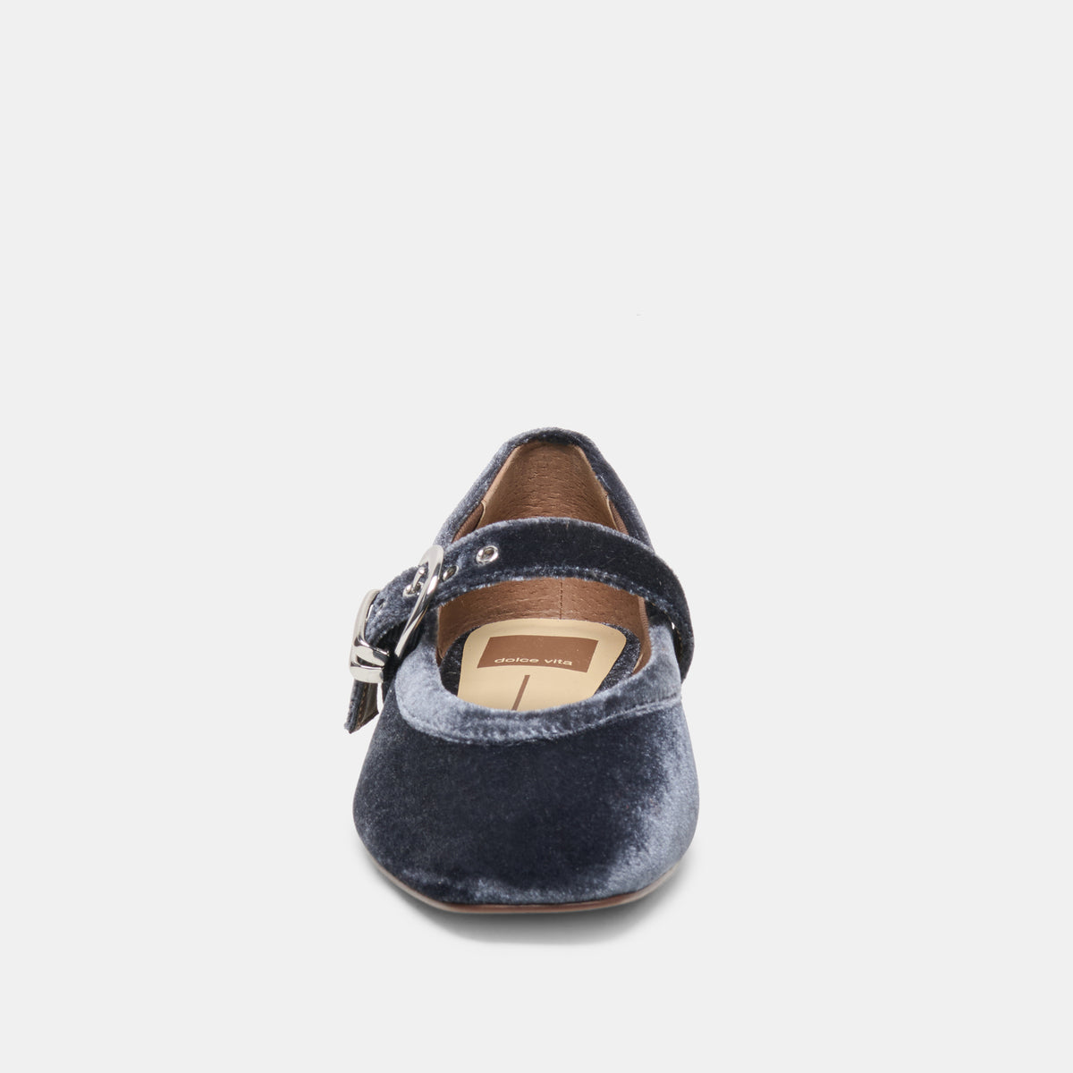 MIKEL VELVET BALLET FLATS NAVY VELVET - view 6
