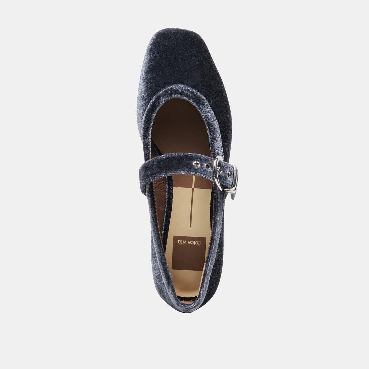 MIKEL VELVET BALLET FLATS NAVY VELVET - view 8