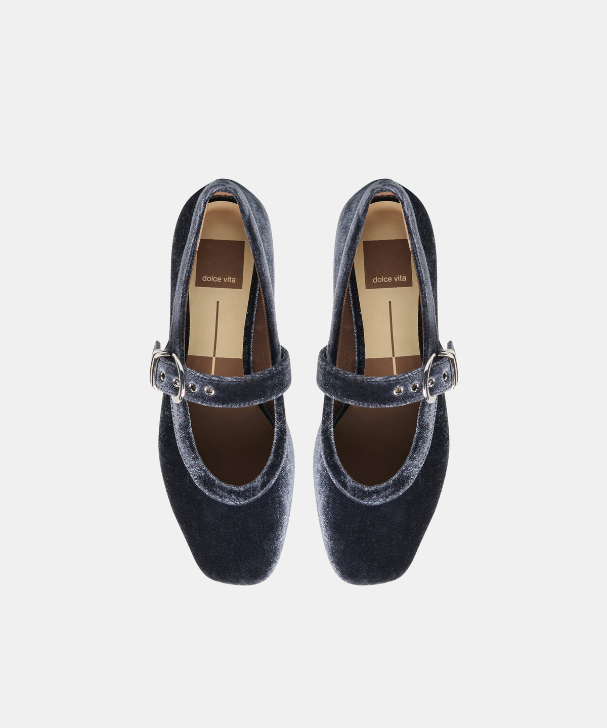 MIKEL VELVET BALLET FLATS NAVY VELVET - view 3