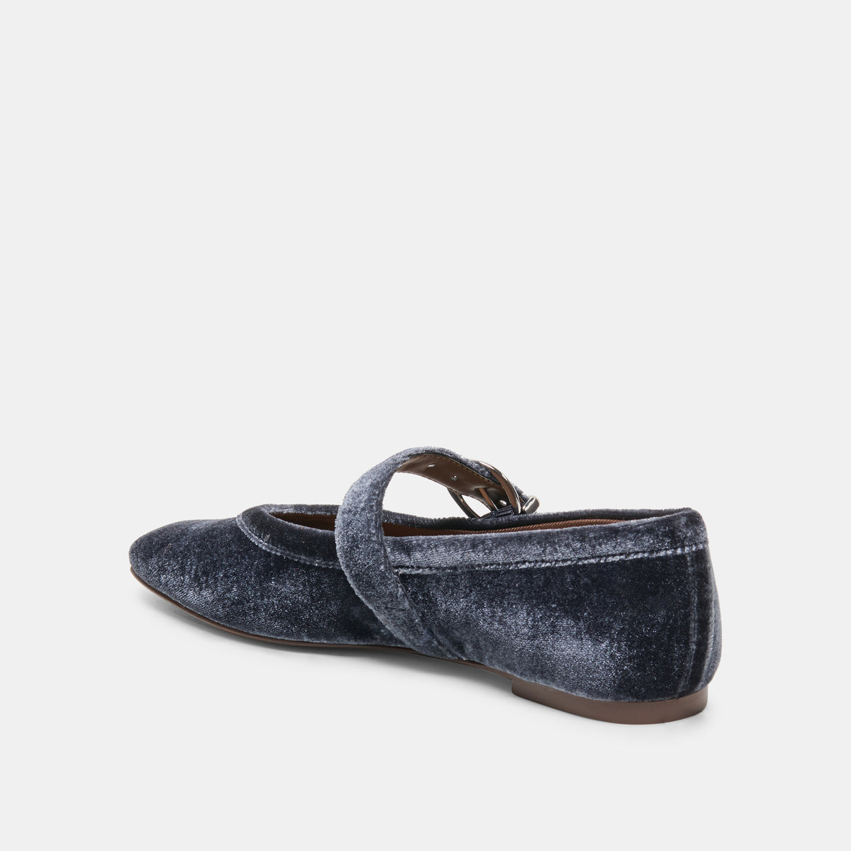 MIKEL VELVET BALLET FLATS NAVY VELVET - view 5