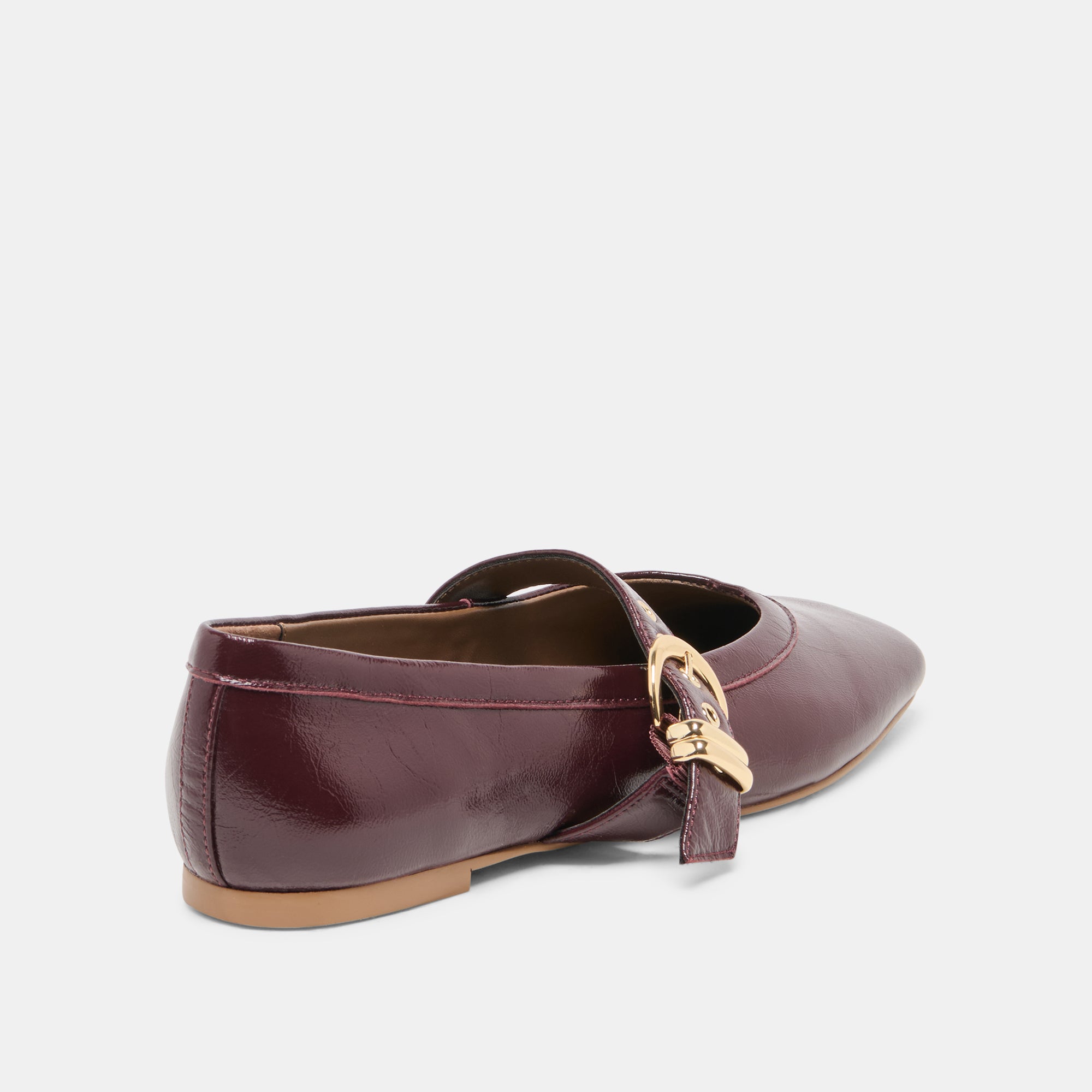 MIKEL BALLET FLATS PLUM LEATHER - view 3