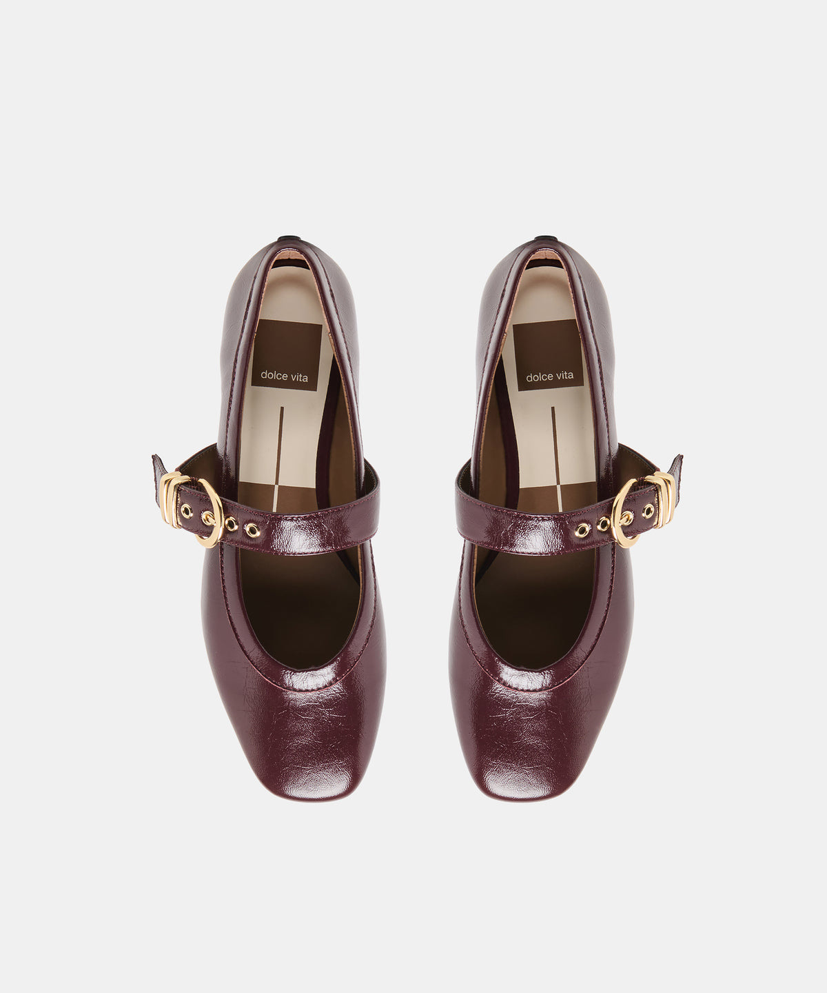 MIKEL BALLET FLATS PLUM LEATHER - view 3