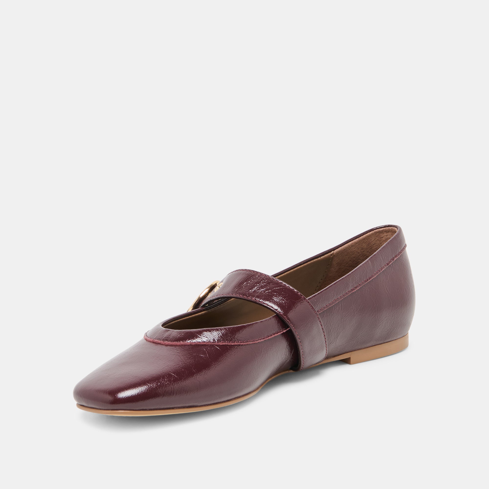 MIKEL BALLET FLATS PLUM LEATHER - view 4