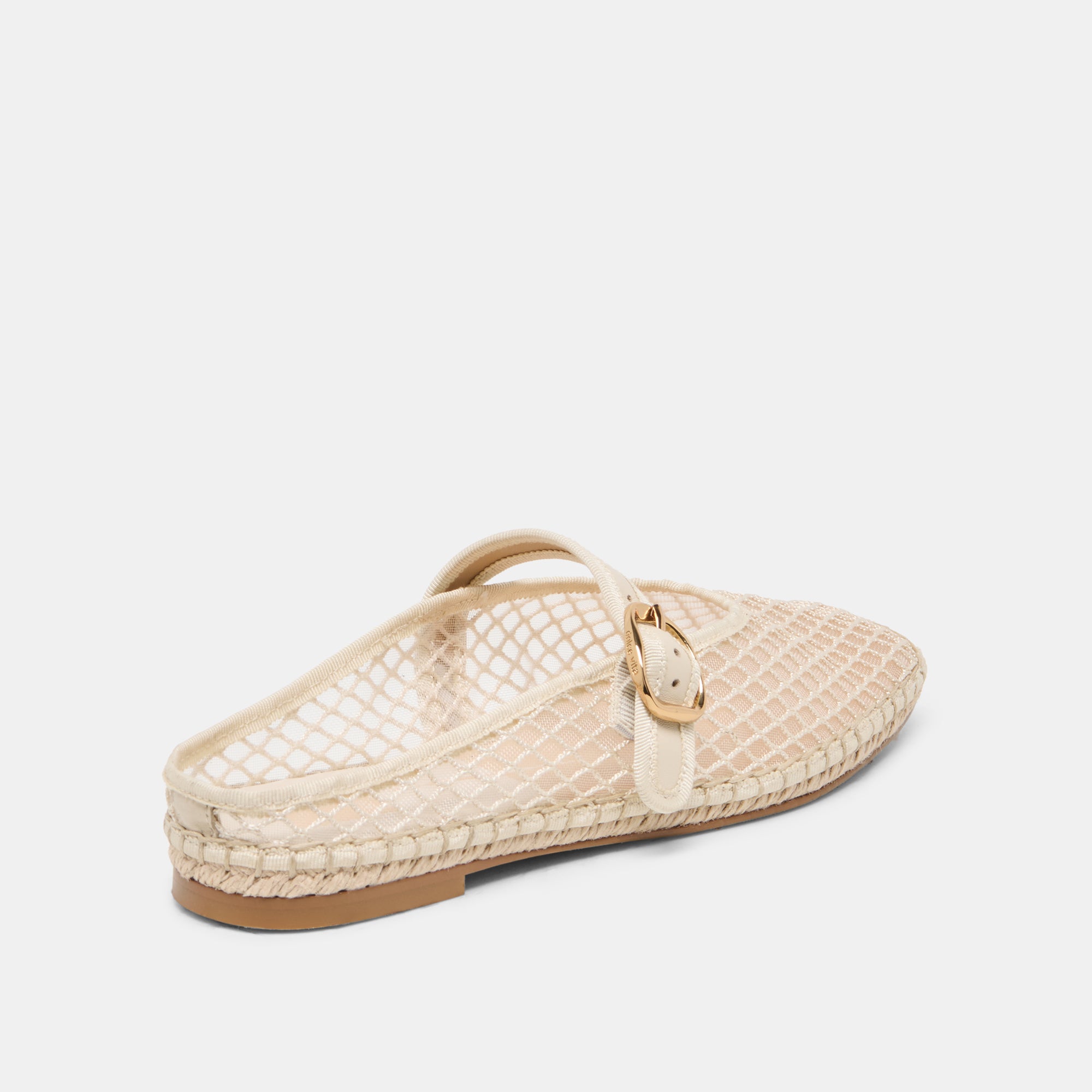 MILIE FLATS ECRU WOVEN MESH - view 3