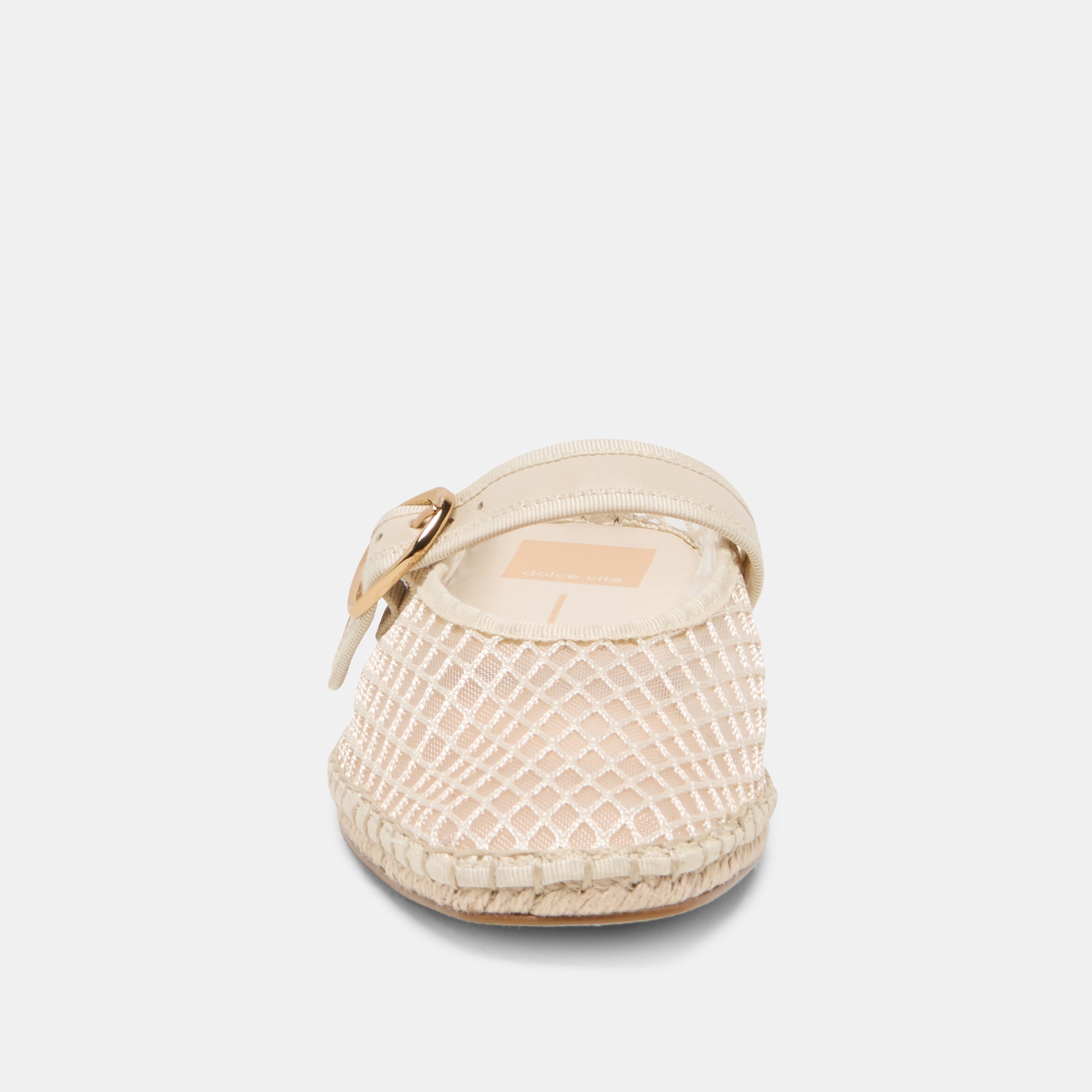 MILIE FLATS ECRU WOVEN MESH - view 6