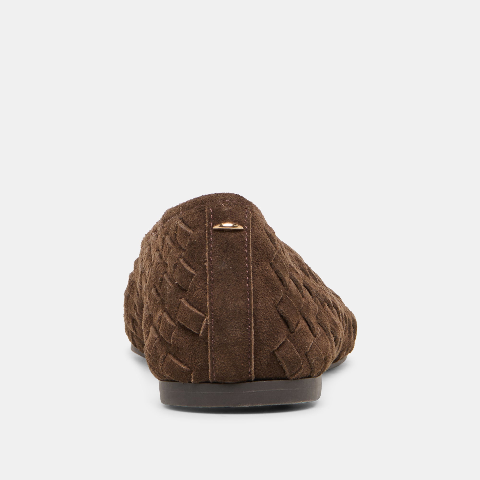 MYCAH BALLET FLATS DK BROWN WOVEN SUEDE - view 7