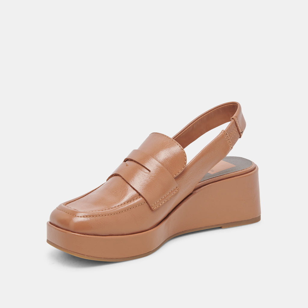 NADA LOAFERS BROWN CRINKLE PATENT - image 4