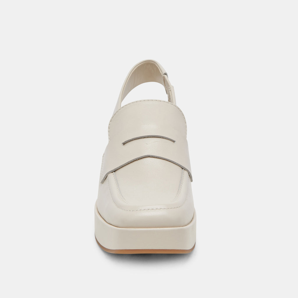 NADA LOAFERS IVORY CRINKLE PATENT - image 6