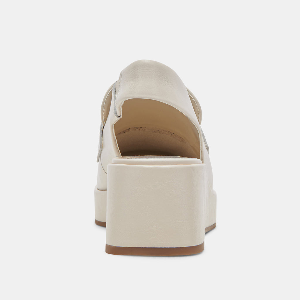 NADA LOAFERS IVORY CRINKLE PATENT - image 7