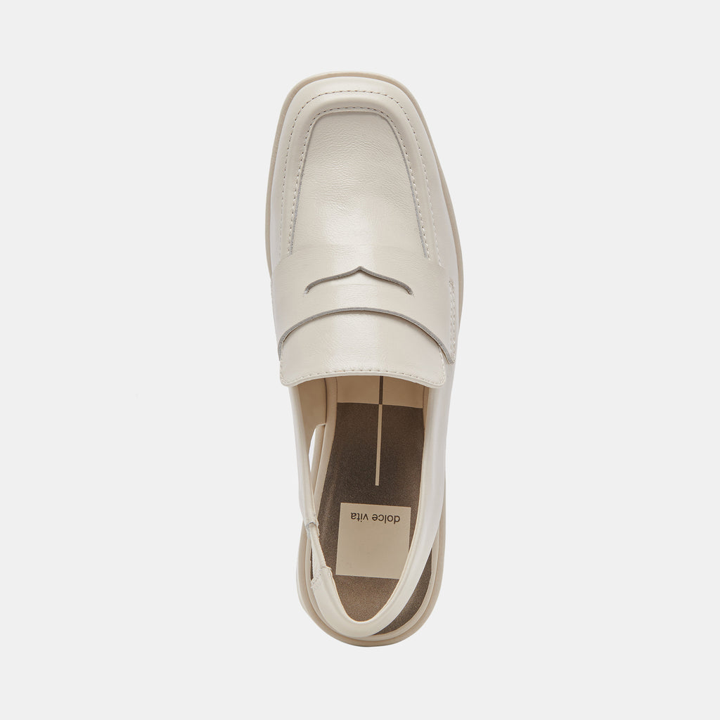 NADA LOAFERS IVORY CRINKLE PATENT - image 8
