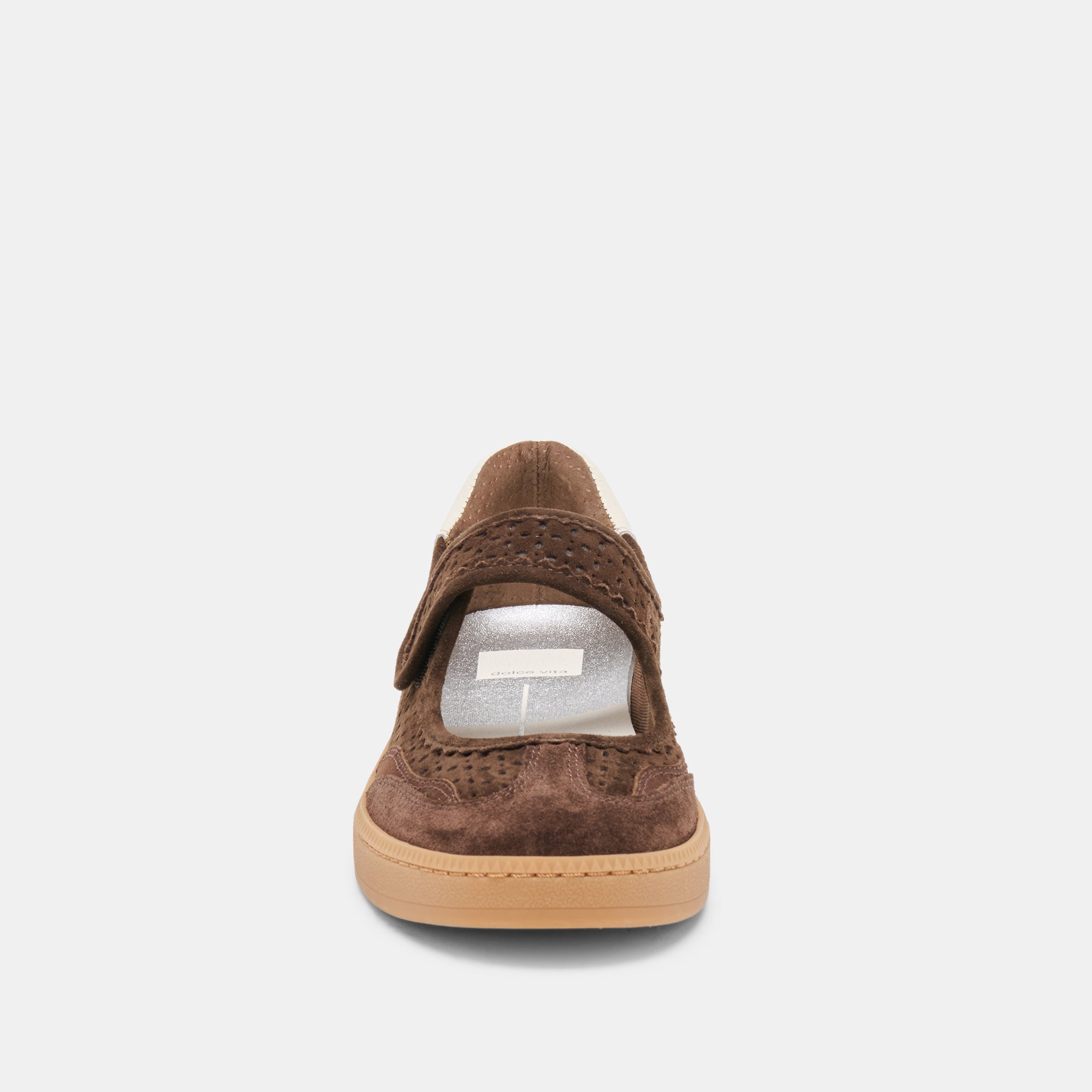 NANET SNEAKERS DK BROWN PERFORATED SUEDE - view 6