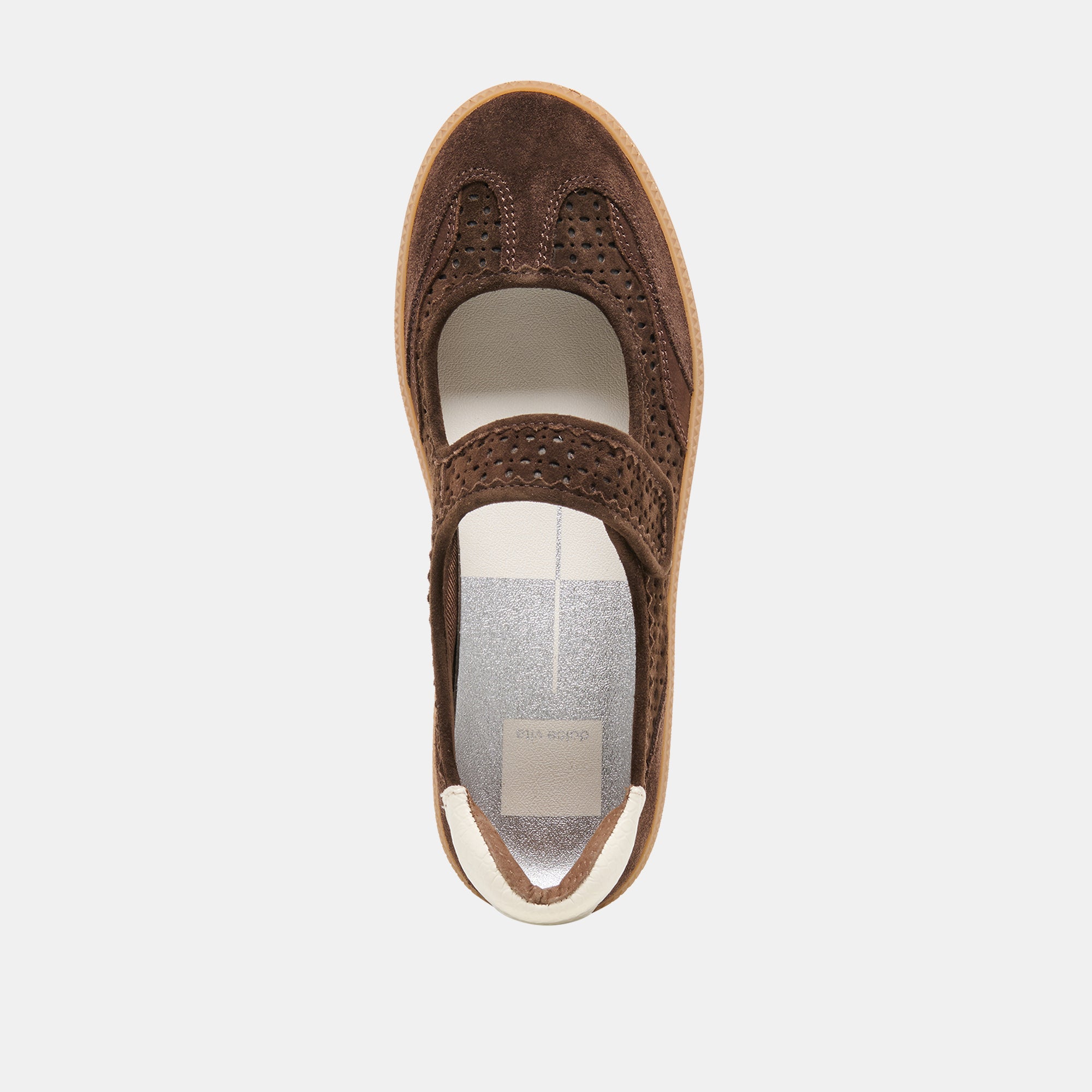 NANET SNEAKERS DK BROWN PERFORATED SUEDE - view 8