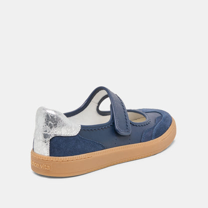 NANET SNEAKERS DK NAVY LEATHER