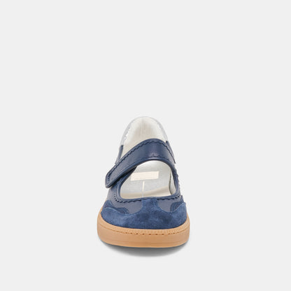 NANET SNEAKERS DK NAVY LEATHER
