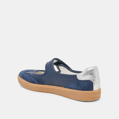 NANET SNEAKERS DK NAVY LEATHER