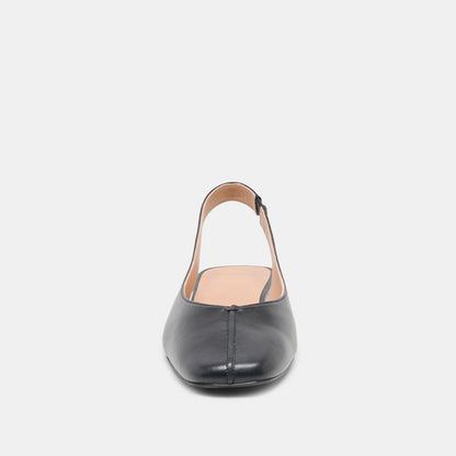 NEKKI FLATS BLACK LEATHER
