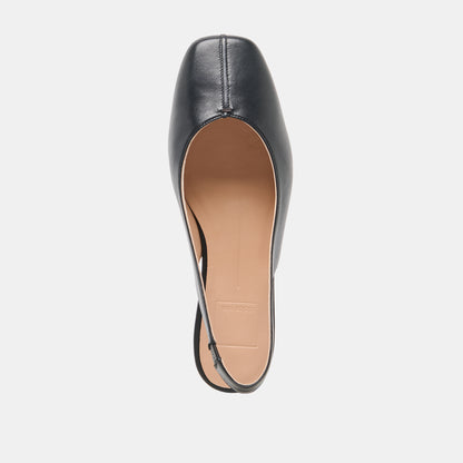 NEKKI FLATS BLACK LEATHER