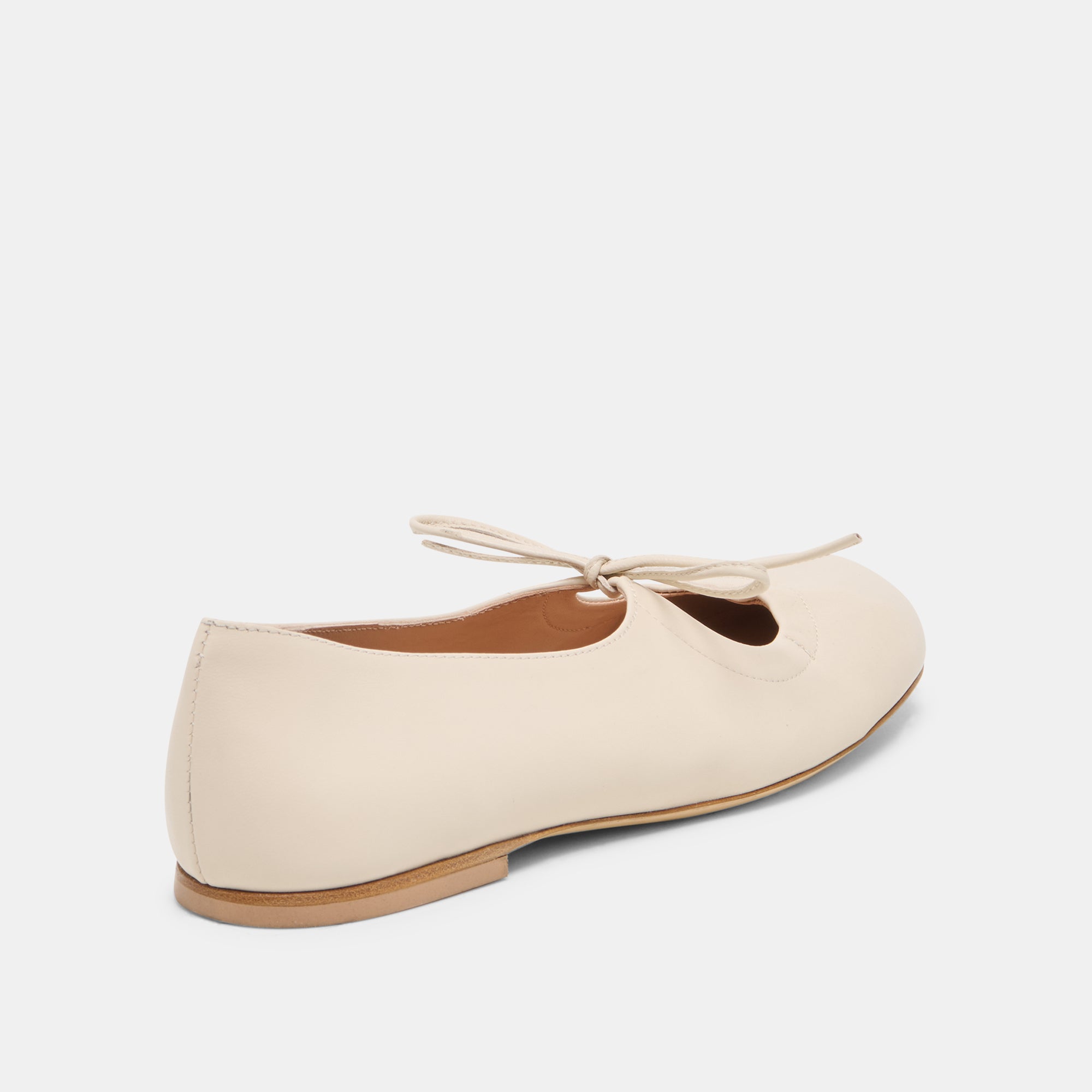 PAZEY BALLET FLATS BONE LEATHER - view 3